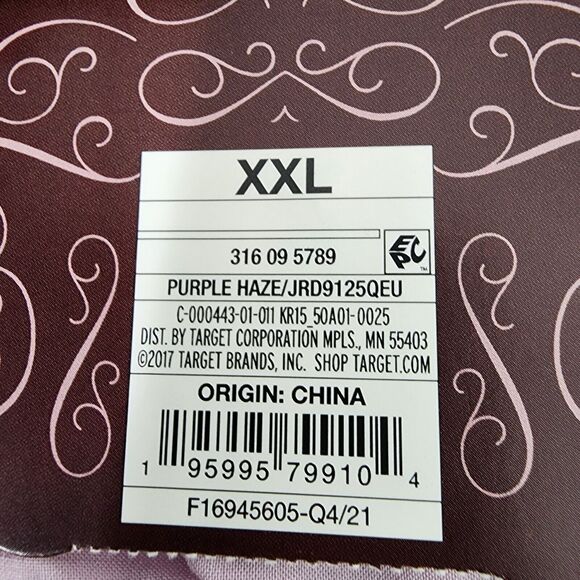 Knox Rose Dress Size XXL Purple Haze Multicolor Midi Short Flutter Sleeve Floral - Picture 10 of 13